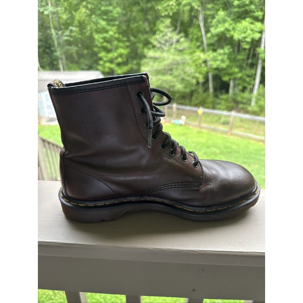Dr. Martens Vintage Made in England Brown Leather Boots Men's US 9 UK 8 - Picture 3 of 15